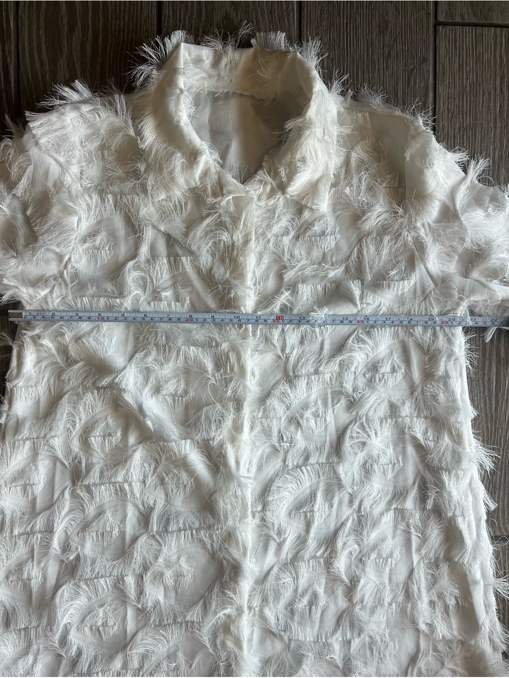 White Feathered Women's Swim Suit Cover-Up Dress NWOT Size Small - Picture 11 of 14